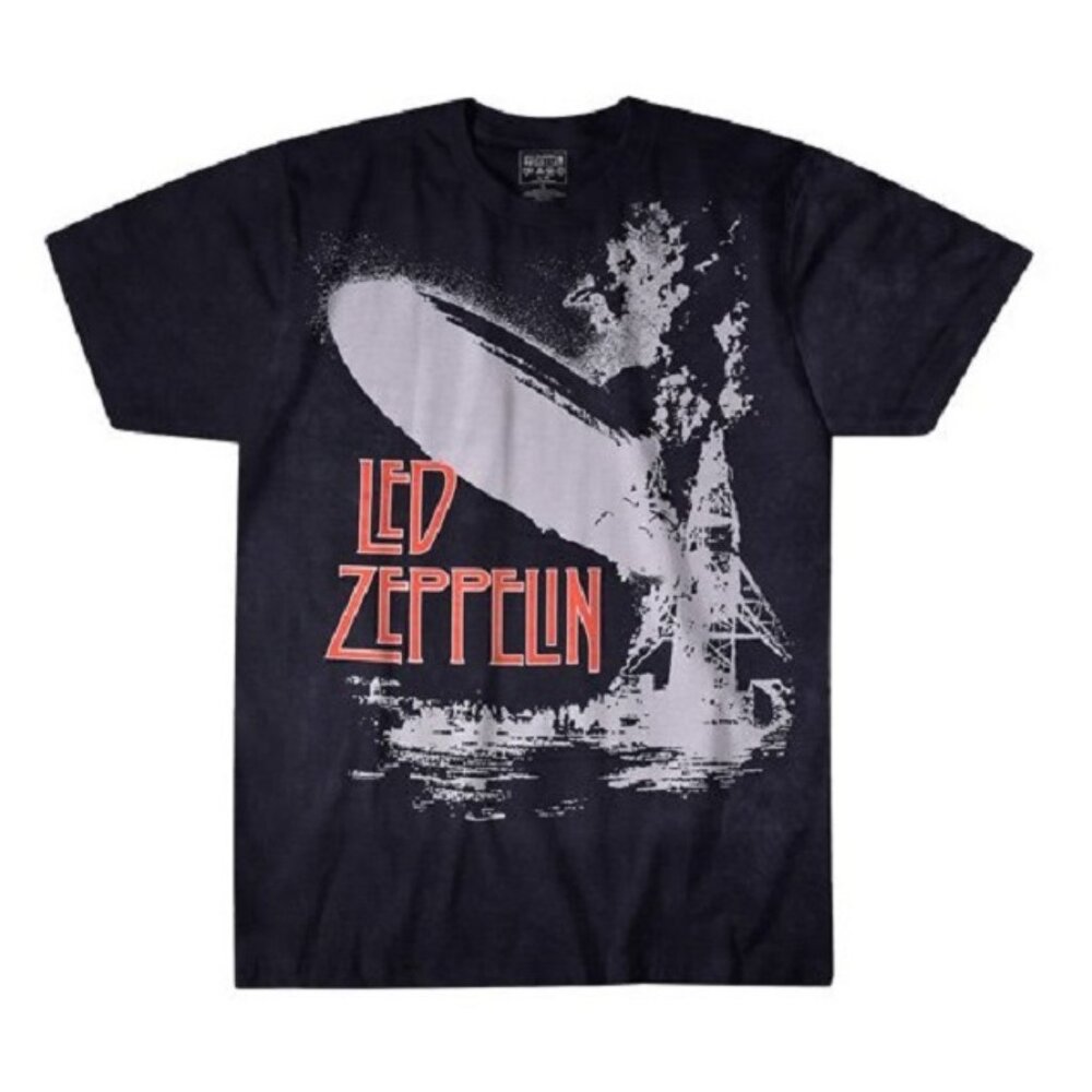 Men's Exploding Zeppelin T-shirt Adult Size